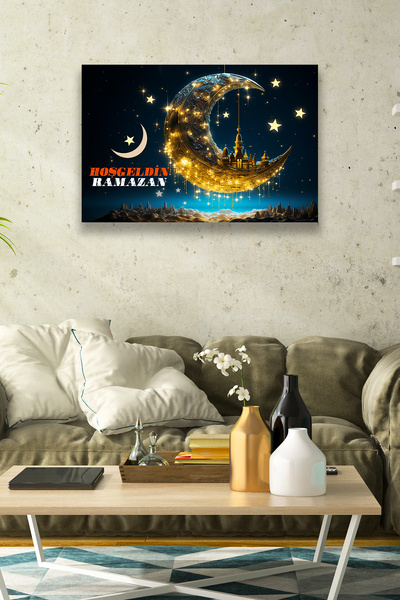 Nod Ornament de bun venit Ramadan, model de pictură religioasă decorativă, casă, sufragerie, ușă, decorare perete