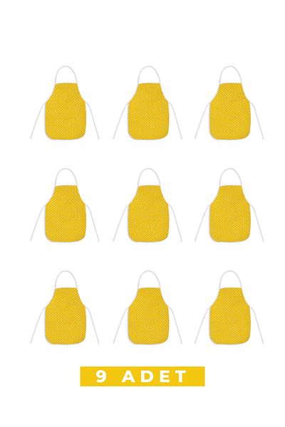 Morlay 9 Pieces of 2-8 Years Old Children's Bib for Activity, Suitable for Primary School and Nursery & Liquid Proof