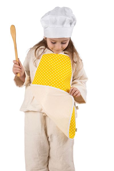 Morlay 9 Pieces of 2-8 Years Old Children's Bib for Activity, Suitable for Primary School and Nursery & Liquid Proof