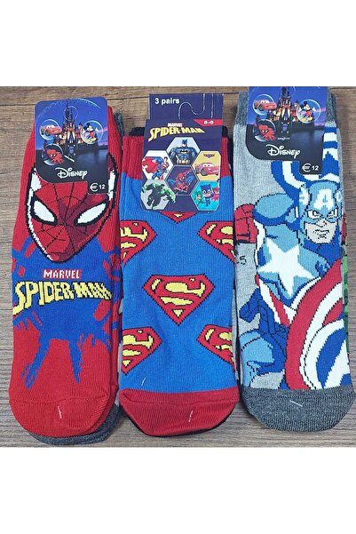 Marvel Di?sney Marvel Erkek Çocuk Çorabi 3 Adet 2li?