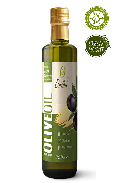 Oribu 2025/2026 Ilk Hasat Soğuk Sıkım Naturel Sızma Zeytinyağı - Amberli Şişe...
