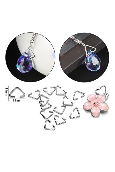 Getshop Alışveriş Pazarı خاتم سلسلة مفاتيح إيبوكسي مثلث للمجوهرات مثلث وصلة ف...