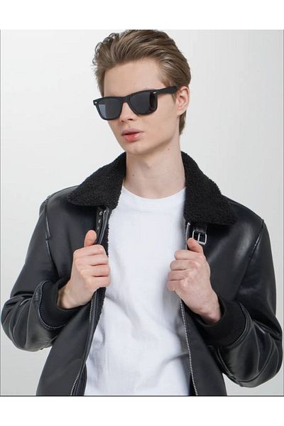 STAOOM Wayfarer Slope Black Sunglasses