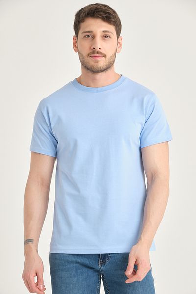 Four Man Tricou de bază de culoare solidă pentru bărbați, 100% bumbac, cu potrivire standard, țesătură care nu se ridică ușor