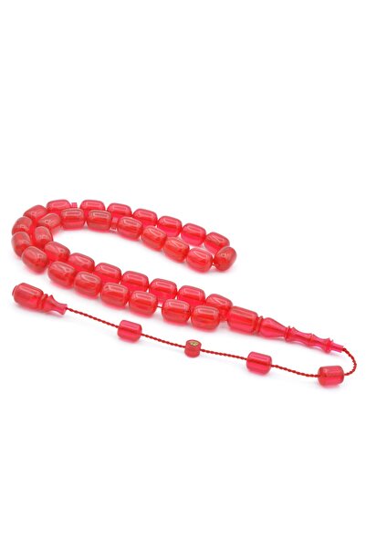 Murty99 Капсулни молитвени мъниста от розов огън и кехлибар, подписани от Бюн...