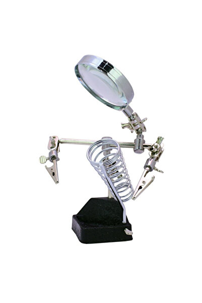 nelerbulurum yüksek kaliteli 3 Konumlu Büyüteçli Masa Üstü Havya (lehim-kayna...