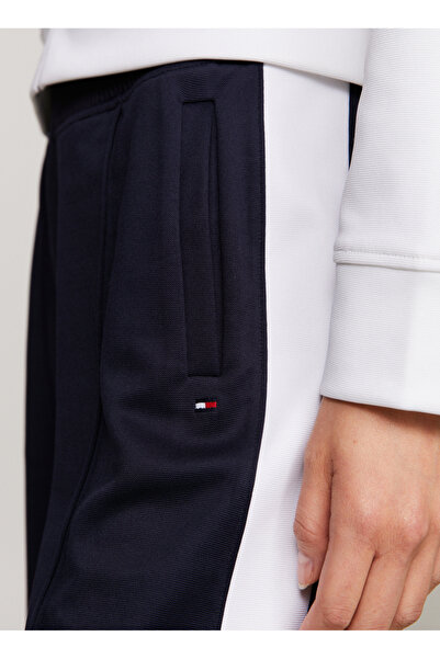 Tommy Hilfiger Lastikli Bel Normal Lacivert Kadın Pantolon BLOCKED STRIPE RW PANT