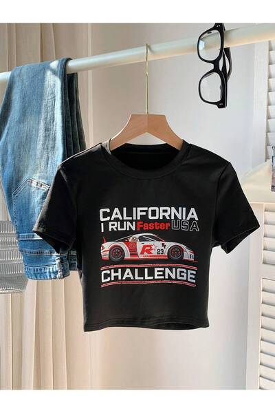 Jose Clothing Μαύρη μπλούζα με τύπωμα - Γυναικεία, οργανικό βαμβάκι, κοντό μα...