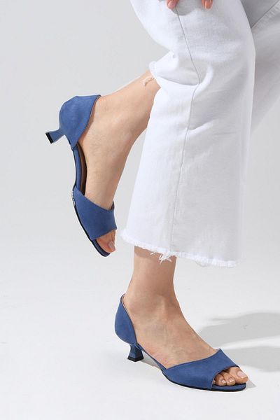 Mio Gusto Pantofi Cu Toc De Damă Adrian Blue Color