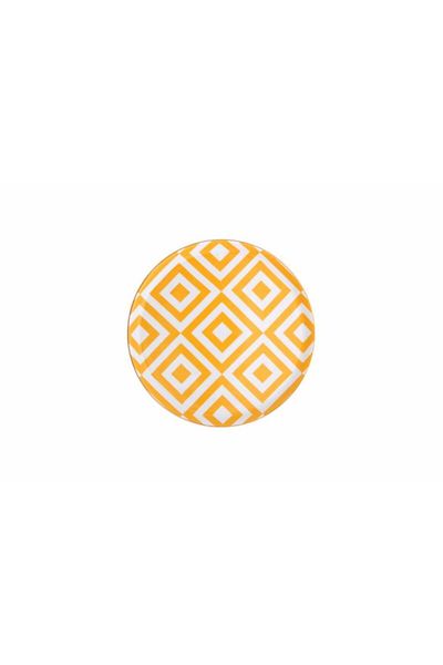 Porland Morocco Pattern4 Yellow Flat Plate 20 Cm 04a P018859