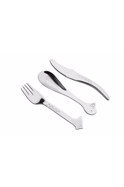 Porland Mini Zoo Kids Fork Spoon Knife Set 3 Pieces 04fst001628