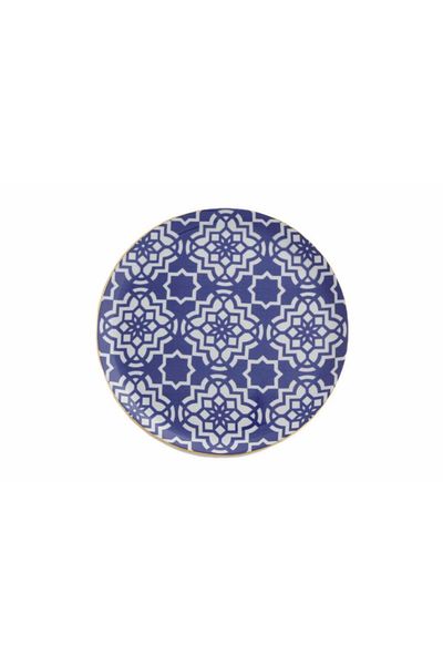 Porland Morocco Pattern7 Purple Flat Plate 24 Cm 04a P021469