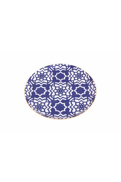 Porland Morocco Pattern7 Purple Flat Plate 20 Cm 04a P019264