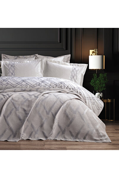 Bella Home Σετ Παπλωματοθήκης Νέφιον Κεντημένο 6 τεμαχίων 100% οργανικό βαμβάκι