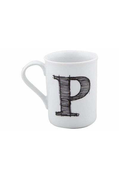 Porland Letter (P) Mug 285 Cc 04a P016123