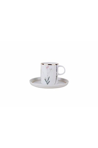 Porland Botanical Coffee Cup with Saucer - 85Cc 04Alm 005075
