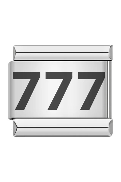 ITALIAN 9 Mm Italian Charm 777 Bringing Luck