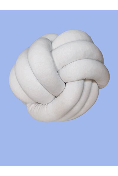 Lucky Kids DECORATIVE KNOT TOP PILLOW WHITE