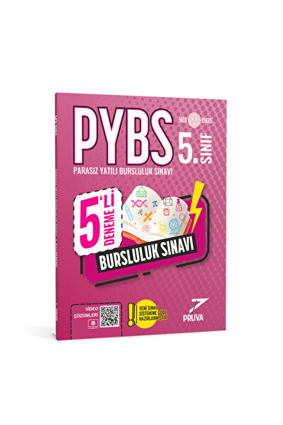 Pruva Akademi Yayınları 5.Sınıf Parasız Yatılı Bursluluk Sınavı 5 li Deneme (...
