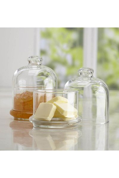 Paşabahçe 2-Piece Covered Jam Bottle Bowl - 96966