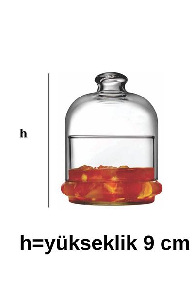 Paşabahçe 2-Piece Covered Jam Bottle Bowl - 96966