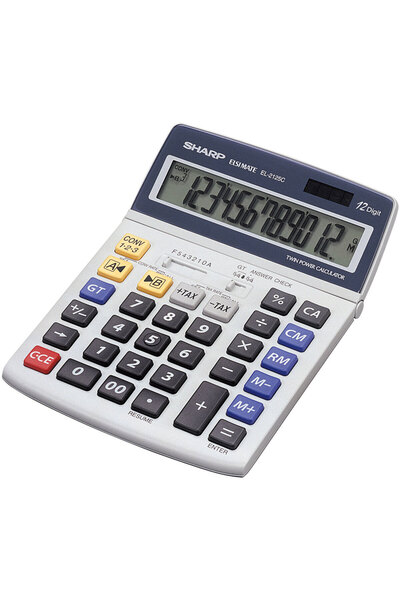 Sharp EL2125C Masaüstü 12 Haneli Hesap Makinesi