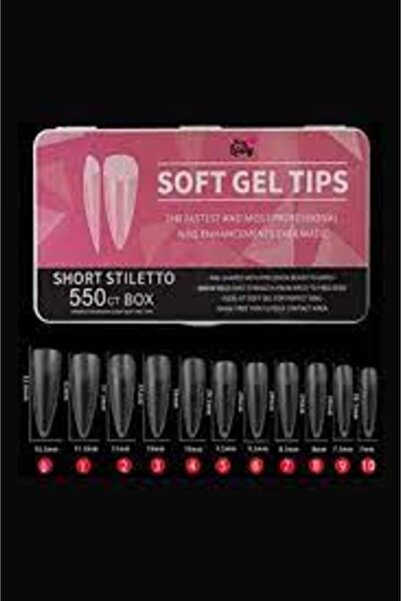 EMKOZMETİK JEL TİPS SHORT STİLETTO 550 Lİ