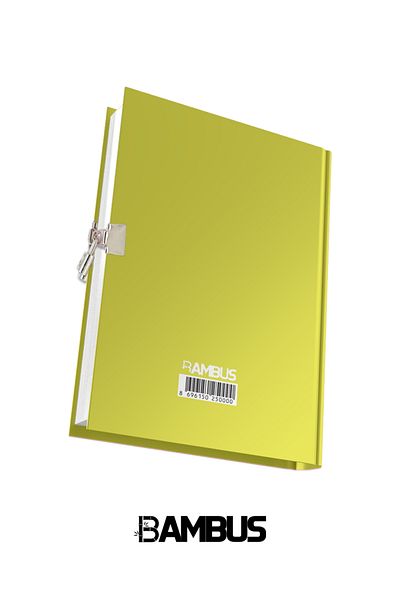 Mikro Gn-629 Locked Diary, Yellow Cover
