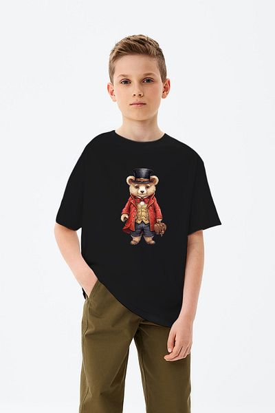 ADABEBEK T-shirt για αγόρι με στάμπα Magician Teddy Bear