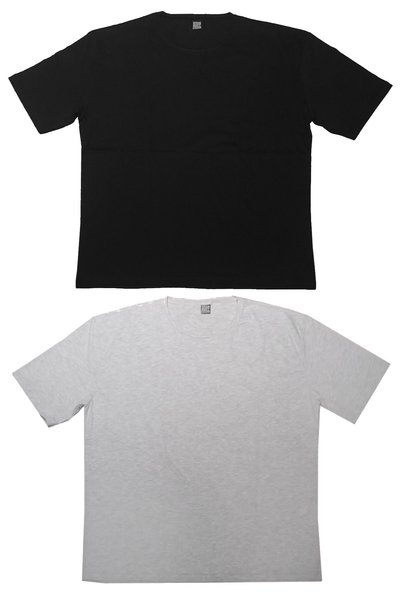 ROCKANDROLL Obična crna, siva Oversize kroj muška T-shirt dvodelna ekološka a...