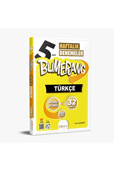 Günay Yayıncılık GÜNAY YAINLARI 5. SINIF BUMERANG SERİSİ TÜRKÇE 32 HAFTALIK D...