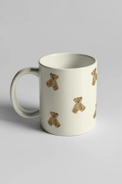 IŞILAY REKLAM Teddy Bear Printed Special Noops Boxed Mug Cup Ceramic Coffee Mug