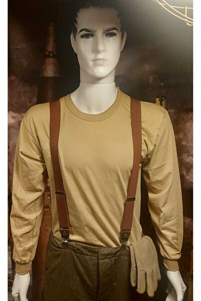 kho military design Doğu Alman Strichtarn Kışlık Pantalon+Fanila+Askı+Eldiven Takım Halinde (S-M Beden)