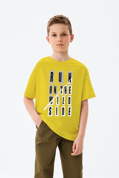 ADABEBEK Run On The Wild Side Printed Boys' T-Shirt