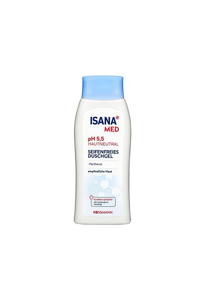 ISANA Med Vegan Shower Gel Ph 5.5 Soft 250 ml + Roll on 50 ml