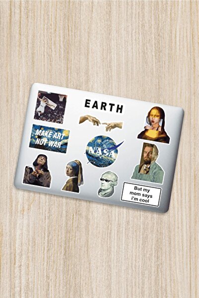 esticker مجموعة ملصقات للهاتف المحمول والكمبيوتر المحمول والكمبيوتر اللوحي والكمبيوتر المحمول والكمبيوتر اللوحي بتصميم فني من كوارت 006