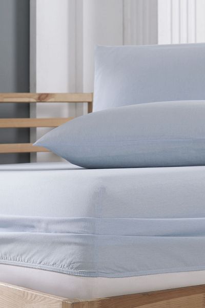 INTER Z Cotton Ranforce Fabric Elastic Fitted Pillow Sheet Set (All Sizes)