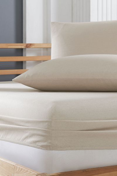 INTER Z Cotton Ranforce Fabric Elastic Fitted Pillow Sheet Set (All Sizes)