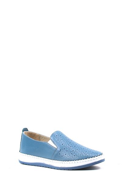 TUGERDİ Tugerdi Denim Blue Piele autentică Talpă confortabilă Calitate Femei Pantofi casual TG 091392616411