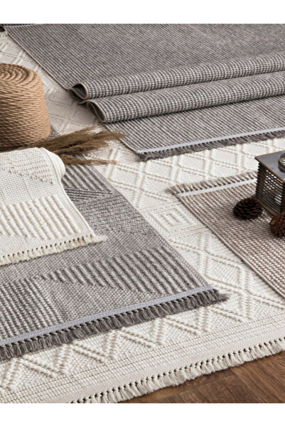 Vivaldi Halı Delhi Serisi İskandinav Desen Salon Halısı Yolluk Mutfak Halısı