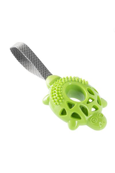 Gimdog Turtle TPR, Pull-On Dog Toy Green 28 cm