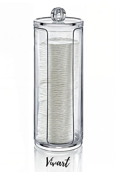 Vivart Disc Cotton Organizer with Cotton Lid Organizer