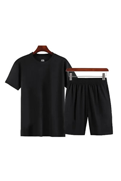 Boi Pantaloni scurți de bază unisex și tricou supradimensionat 2 articole