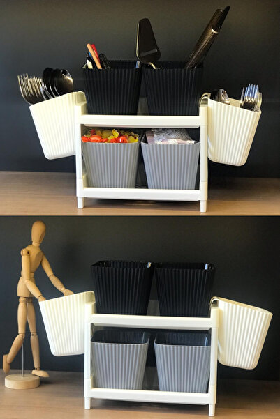 Bayev Οργάνωση πάγκου 7 τεμαχίων με βάση Βενετσιάνικο μαχαιροπίρουνα ράφι κουζίνας λουλούδι