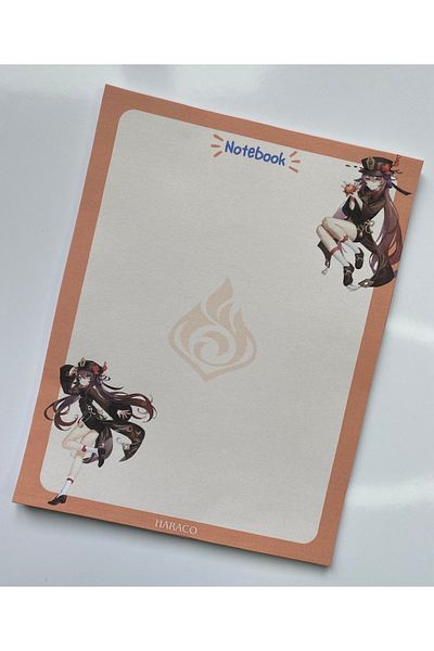 Hara Company Genshin Impact Game Hu Tao A5 Size Gaming Notepad