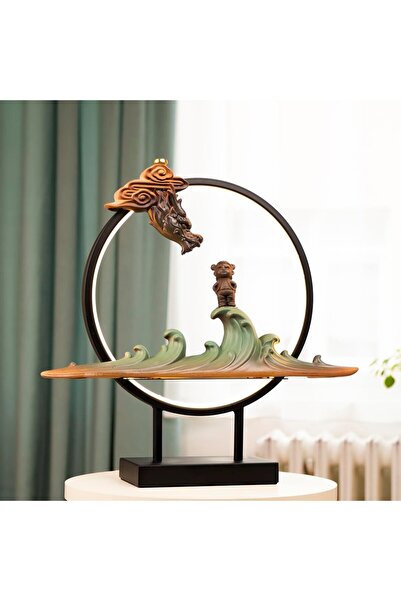 Mitr Dragon Temalı Led Işıklı Geri Akışlı Şelale Tütsülük