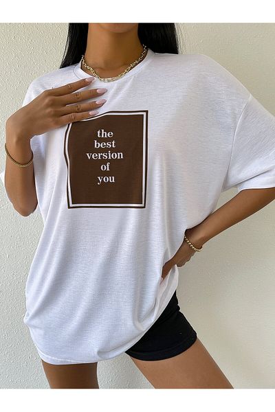 Jose Clothing Μπλουζάκι Unisex Oversize από οργανικό βαμβάκι με λευκή στάμπα - κοντομάνικο
