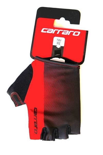 Carraro Cr-23042 Red Colored Short Finger Gloves with Handle Inside Support
