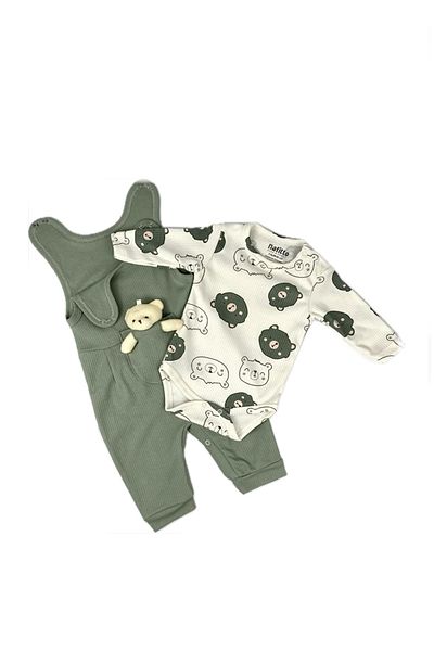 Bumbo Hep Modam Teddy Bear Jumpsuit Badi Booties Set