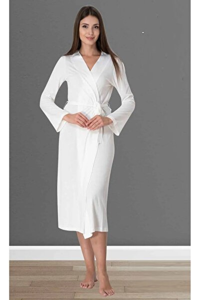 by İGP Ecru Effortt ženski jednodijelni kućni ogrtač Pamuk komada Na vezivanje